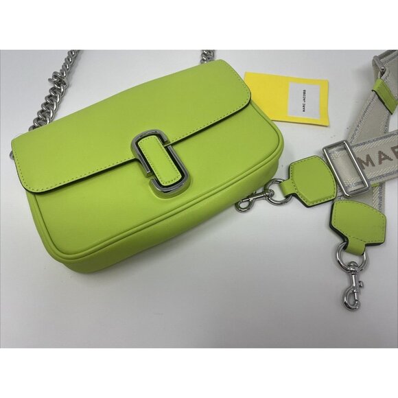 Marc Jacobs Handbags - Marc Jacobs The J Green Glow Smooth Leather Shoulder Crossbody Handbag Purse